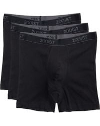 2xist - 2(x)ist Essential Cotton 3-pack Boxer Brief (black New Logo) Underwear - Lyst