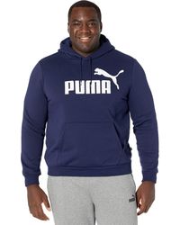 PUMA - Big Tall Essentials Big Logo Fleece Hoodie - Lyst