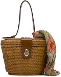 Patricia Nash - Caselle Basket With Apricot Blossoms Scarf - Lyst