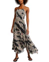 Free People - Heat Wave Printed Maxi Dress Lg 12-14) Viscose - Lyst