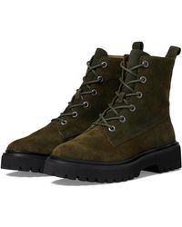 Madewell - The Rayna Lace-up Lugsole Boot In Suede - Lyst
