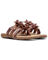 Clarks - Elizabelle Mae (Tan Combi) Sandals - Lyst