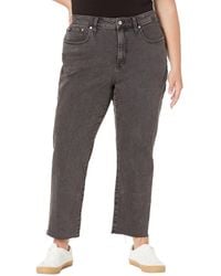 Madewell Denim The Curvy Perfect Vintage Straight Jean In Mayfield Wash in Blue | Lyst