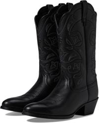Ariat - Heritage Leather Western Block Heel Boots - Lyst