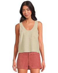 Toad&Co - Taj Hemp Button Back Tank Top Clothing, Elastane/Lyocell/Tencel - Lyst
