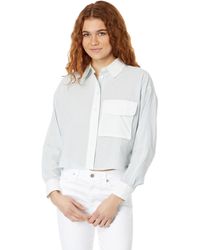 Madewell - Flap-pocket Crop Button-up Shirt In Poplin - Lyst
