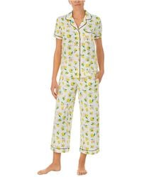 Kate Spade Synthetic Dream A Little Dream Pajamas in Black | Lyst