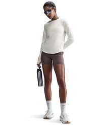 Nike - Swift Dri-Fit Ultraviolet Long-Sleeve Crew-Neck Running Top Workout Sail/Reflective, Elastane/Polyester - Lyst