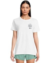Salty Crew - Sip And Sea Boyfriend T-Shirts T Shirt, Cotton/Jersey - Lyst