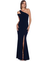 Xscape Scuba Crepe Popover Faux Wrap 