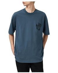 AllSaints - Orlando Short Sleeve Crew T Shirt, Cotton - Lyst