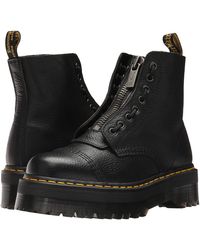 Dr. Martens - Sinclair Milled Nappa Leather Platform Boots - Lyst