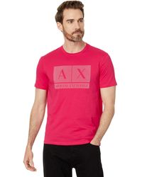 Armani Exchange - Regular Fit Cotton Gradiant Box Logo Tee - Lyst