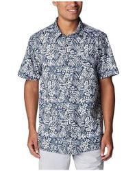 Columbia - Super Slack Tide Camp Shirt (Collegiate Tunado Tonal) Short Sleeve Button Up - Lyst