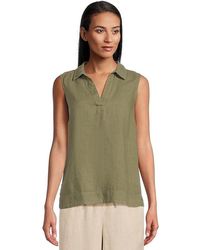 Tommy Bahama - Coastalina Sleeveless Pop-Over Top Clothing Xs (Us 2) Linen - Lyst
