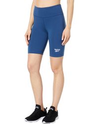 Reebok Identity Fitted Logo Bike Shorts - Blue