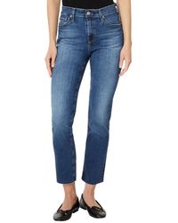 AG Jeans - Mari High Rise Slim Straight Crop Jean In 14 Years Collector - Lyst