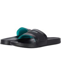puma mercedes mapm leadcat white & green casual sandal