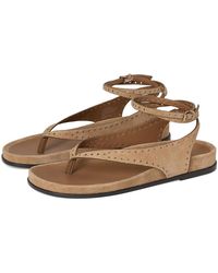 Madewell - Millie Thong Lace Up Sandals - Lyst