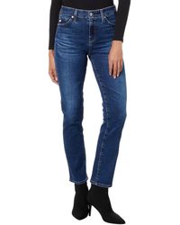 AG Jeans - Mari High-waist Slim Straight Leg Jeans In Vp 8 Years East Coast - Lyst