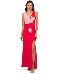 Adrianna Papell - Two-tone Evening Gown - Lyst