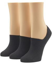 Hue - Cotton Liner Socks With Arch Clinch 3-pack - Lyst