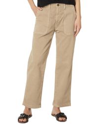 AG Jeans - Analeigh High-rise Straight Crop In Sulfur Desert Taupe - Lyst