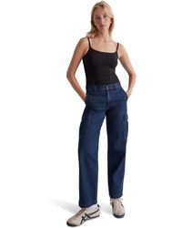 Madewell - Low-slung Straight Cargo Jeans In Martindale Wash - Lyst