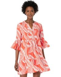 tommy bahama jacquard tiered dress