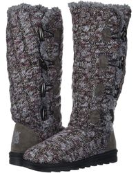 Details about   MukLuks Sweater Boots Women's Size 6 Lace-up Brown Worn Twice! 
