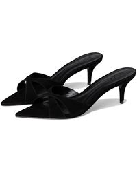 SCHUTZ SHOES - Hilda Leaf Mule Sandals, Leather/Suede - Lyst