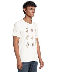 ★SCULPTOR★ Peace Center Tee White SC24A264WH john-varvatos-SALT-Tough-Peace