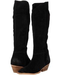 Free People - Sway Low Slouch Boot Shoes, Leather - Lyst