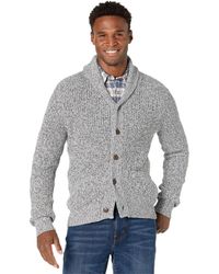 Faherty Marled Cotton Cardigan in Light Grey Marl (Gray) for Men | Lyst