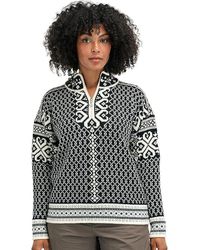 Dale Of Norway - Leknes Sweater Short Sleeve Pullover Coffee/Off-/Metal Sm 4-6) Wool - Lyst