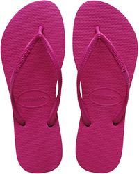 Havaianas - Top Flip Flops (shocking Pink) Sandals - Lyst