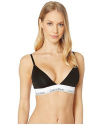 Calvin Klein - Modern Cotton Lightly Lined Triangle Bra Bra Xs 2) Modal/Elastane/Cotton - Lyst
