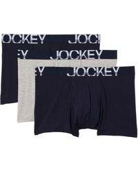 Jockey Active Stretch Boxer Brief 3-pack - Blue