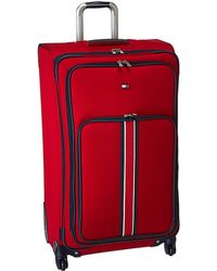 red tommy hilfiger suitcase