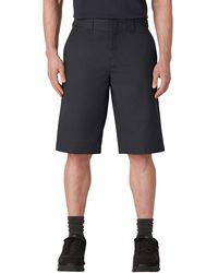 Dickies Big-tall Cooling Temp-iq Active Waist Flat Front Shorts - Black