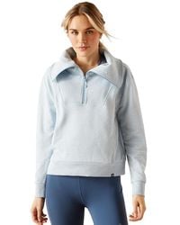 Ariat - Fern 1/2 Zip Sweatshirt (Heathered Glacier Lake) Clothing - Lyst