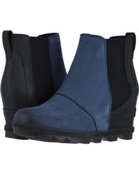 sorel navy wedge