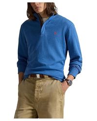 Polo Ralph Lauren - Luxury Jersey Quarter-Zip Pullover Clothing, Viscose/Nylon/Cotton - Lyst