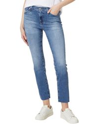 AG Jeans - Mari High Rise Slim Straight Jean In 13 Years Disclosure - Lyst