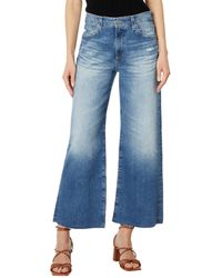 AG Jeans - Saige High Rise Straight Wide Leg Jean In 17 Years Wilshire - Lyst