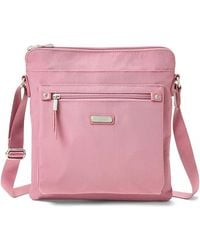 Baggallini - Go Bagg With Rfid Phone Wristlet Cross Body Handbags, Nylon - Lyst