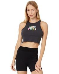 Spiritual Gangster - High Vibes Sienna Crop Tank Top Clothing, Cotton - Lyst