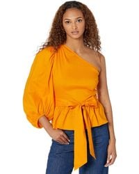 Ted Baker - Lera One Shoulder Top With Tie Waist - Lyst