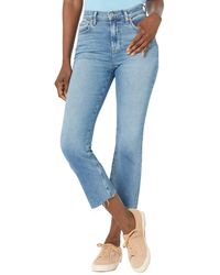 7 For All Mankind - High-waisted Slim Kick In Luxe Vintage Lyme - Lyst