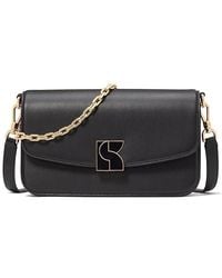 Kate Spade - Dakota Smooth Leather Medium Convertible Shoulder Bag Handbags, Leather/Twill - Lyst